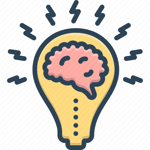 Brainstorm, brain, cerebrum, innovation, lightning, intellectual, psychology icon - Download on Iconfinder