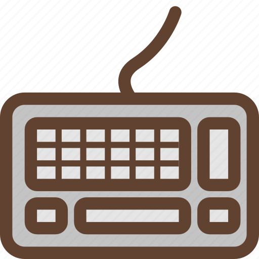 Computer keyboard, keyboard, peripheral device, type, typing icon - Download on Iconfinder