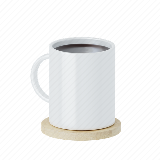 Mug, drink, tea, hot, coffee, glass, beverage 3D illustration - Download on Iconfinder