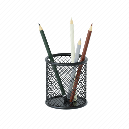 Pencil, rack, retail, variety, pencil box, box, pen 3D illustration - Download on Iconfinder