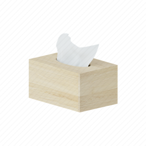 Tissue, box, paper box, tissue facial, tissue paper, hygiene, paper 3D illustration - Download on Iconfinder