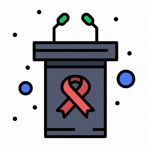 Cancer, day, podium, presentation, rostrum icon - Download on Iconfinder