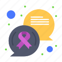 cancer, chat, communication, message, sign