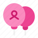 balloon, ballon, breast cancer, pink ribbon, healthcare and medical, awareness, ribbon, cancer, solidarity