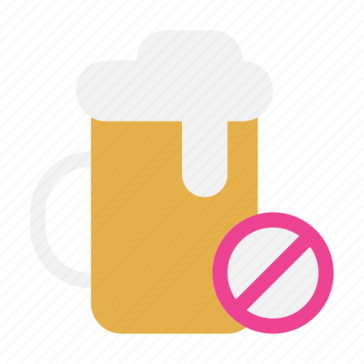 No beer, warning, alchohol, stop, diet, alert, danger icon - Download on Iconfinder