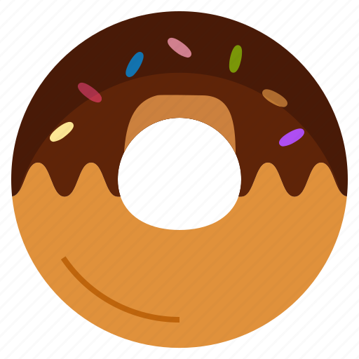 Donut, dough, sweet, chocolate, food, and, restaurant icon - Download on Iconfinder