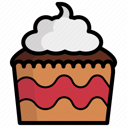 Cupcake, sweet, chocolate, dessert, bakery, sugar icon - Download on Iconfinder