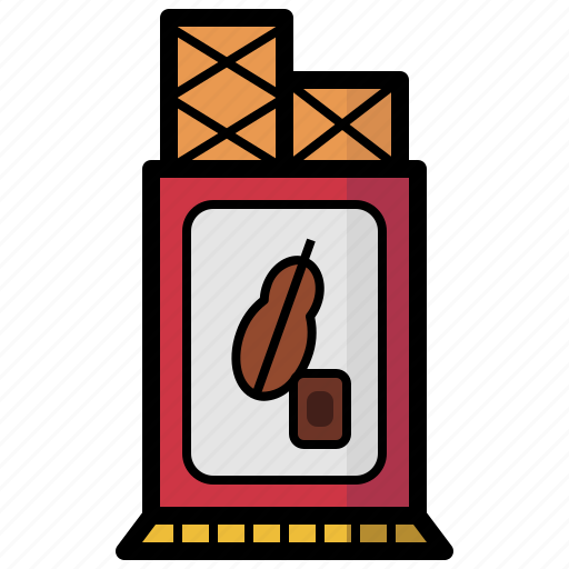 Wafer, chocolate, sweet, dessert, bakery, pastry icon - Download on Iconfinder