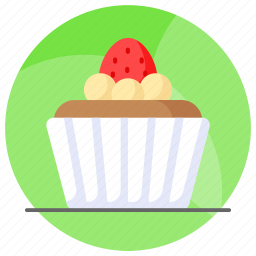 Cupcake, food, cake, dessert, sweet, muffin, confectionery icon - Download on Iconfinder