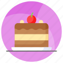 cake, chocolate, dessert, sweet, cherry, confectionery, food