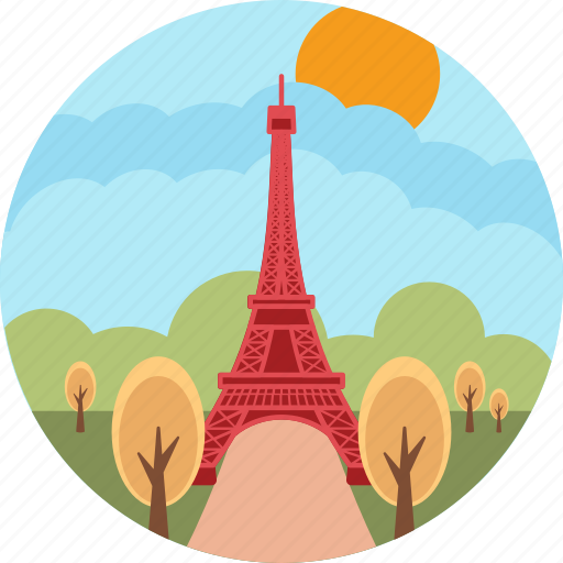 Champ de mars, eiffel tower, france, world's fair, wrought iron lattice tower icon - Download on Iconfinder