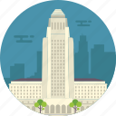 california, los angeles, los angeles city hall, world famous building, world famous city 