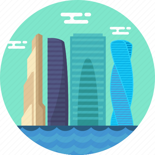 Mibc, moscow city, moscow landmarks, moscow skyscrapers, russia icon - Download on Iconfinder