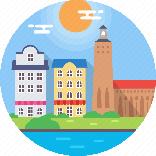 Iconic buildings, stockholm, stockholm city hall, stortorget, sweden icon - Download on Iconfinder