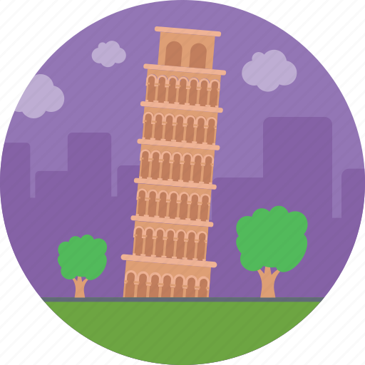 Italy, landmark, leaning tower of pisa, pisa, world famous building icon - Download on Iconfinder