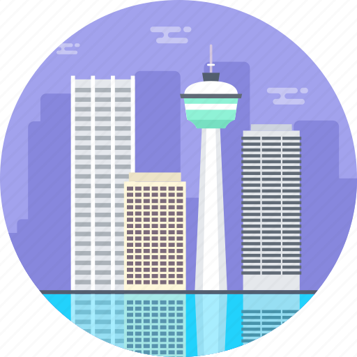 Alberta, calgary, calgary tower, canada, husky tower icon - Download on Iconfinder