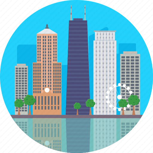 Chicago, chicago cityscape, chicago skylines, city of chicago, united states icon - Download on Iconfinder
