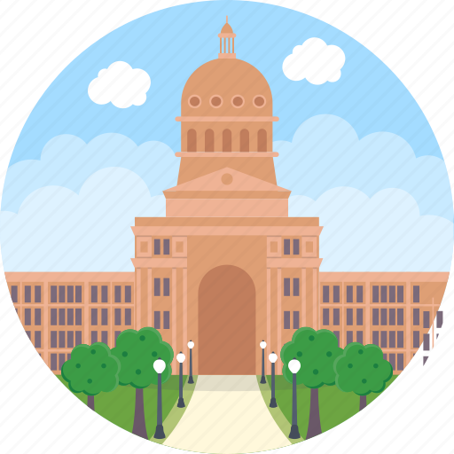 Austin, texas, texas governor's office, texas state capitol, usa icon - Download on Iconfinder