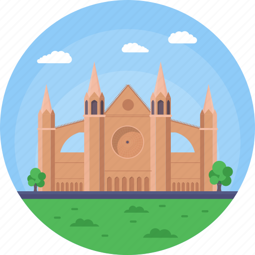Historic church, león cathedral, nicaragua, the house of light, world famous church icon - Download on Iconfinder