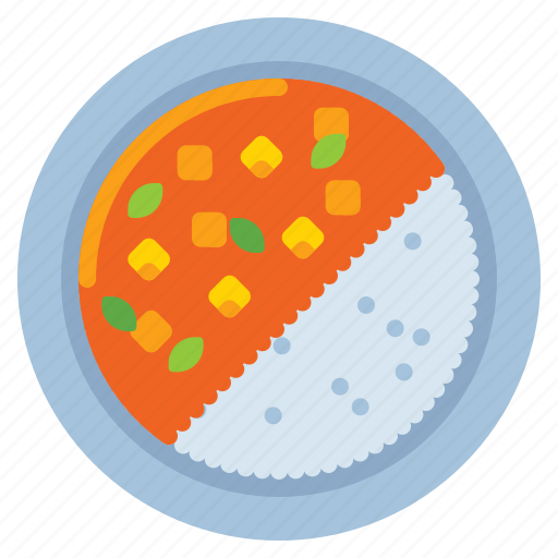 Curry, rice, food icon - Download on Iconfinder