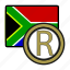 exchange, rand, southafrica, money, payment, coin 