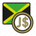 coin, dollar, exchange, jamaica, money, payment