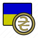 coin, exchange, hryvnia, ukraine, money, payment