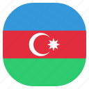 azerbaijan, country, flag, national