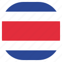 costa, country, flag, national, rica