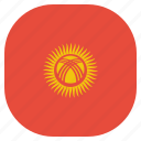 country, flag, kyrgyzstan, national