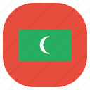 country, flag, maldives, national