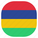 country, flag, mauritius, national