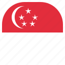 country, flag, national, singapore