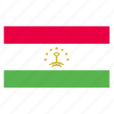 asia, asian, country, flag, tajikistan, tajikistani, tjk