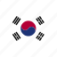 asia, asian, country, east, flag, kor, korea, korean, south 