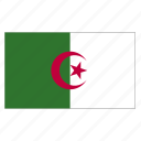 algeria, algerian, arabic, country, dza, flag, north