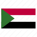 africa, country, flag, sdn, sudan, sudanese