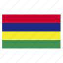 africa, country, east, flag, mauritius, mus