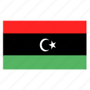 african, country, flag, lby, libya, libyan