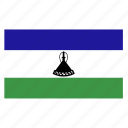 africa, country, flag, lesotho, lso, southern