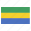 african, central, country, flag, gab, gabon 