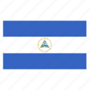 america, central, country, flag, nic, nicaragua, nicaraguan