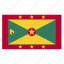 caribbean, country, east, flag, grd, grenada 