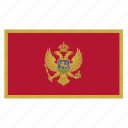 balkans, country, flag, mne, montenegro