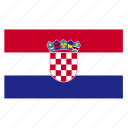 country, croatia, croatian, europe, european, flag, hrv