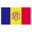 andorra, catalan, country, europe, european, flag 