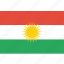country, european, flag, kurdish, kurdistan, national, region 