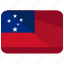 country, flag, samoa 
