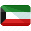 country, flag, kuwait