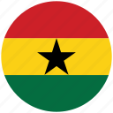 flag of ghana, ghana, ghana&#x27;s circled flag, ghana&#x27;s flag